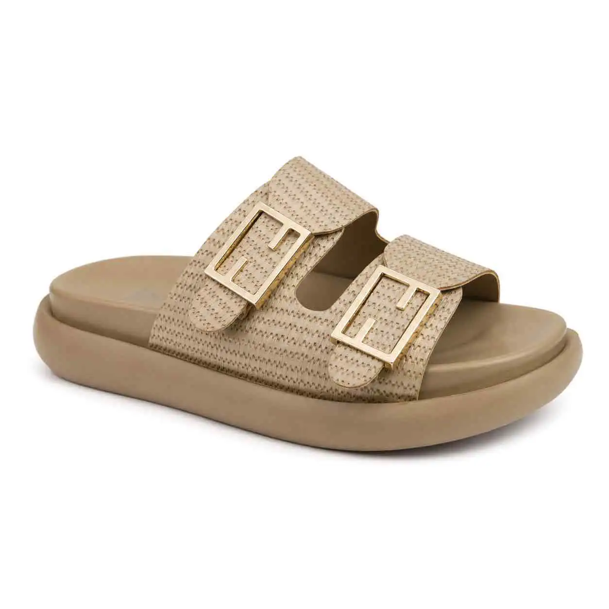 Sandale Compense pour femme 8099-2 beige 